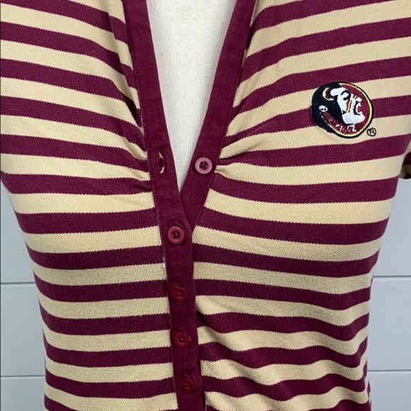 FSU Seminoles Women’s Striped Polo - Picture 2 of 7